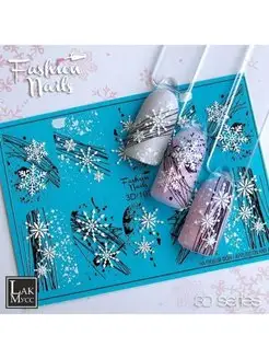 Наклейки для ногтей слайдеры маникюра 3D Зима снежинки Fashion Nails 43225478 купить за 135 ₽ в интернет-магазине Wildberries