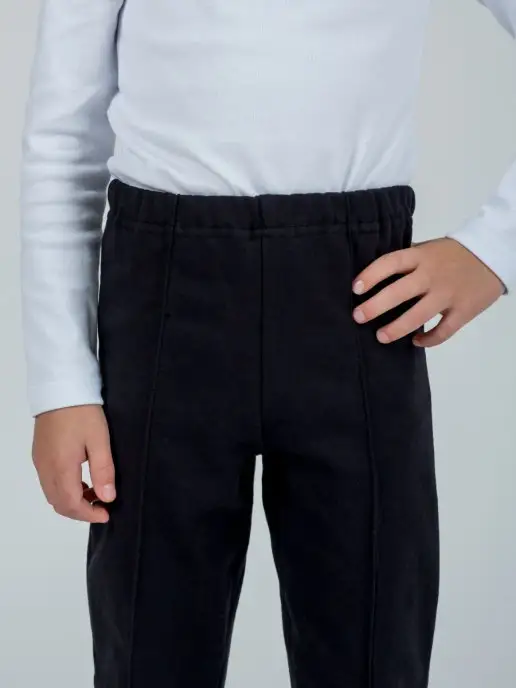 KiMMi&co Кальсоны подштанники со штрипками, черный, фото 3