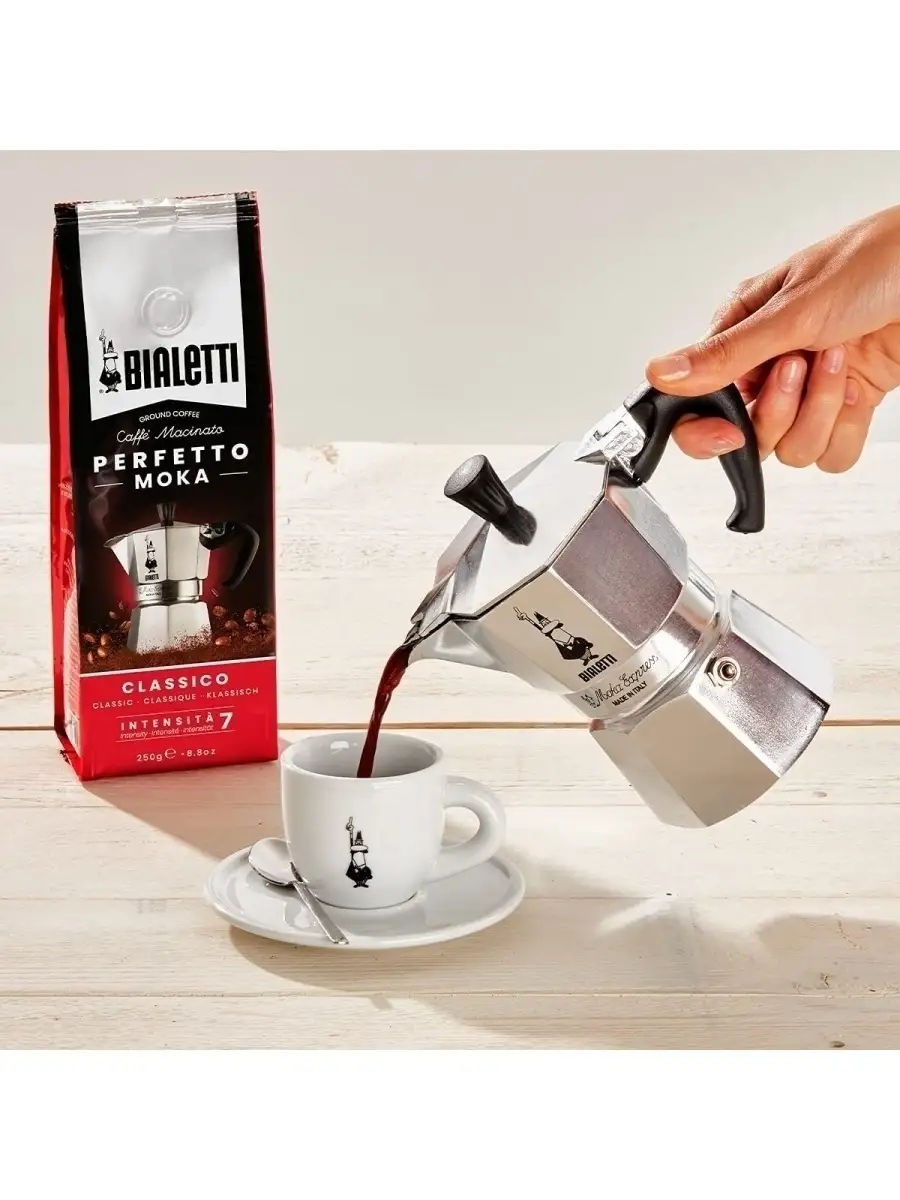 Кофеварка гейзерная Moka Express на 6 чашек, 270 мл BIALETTI 43255625  купить за 4 144 ₽ в интернет-магазине Wildberries