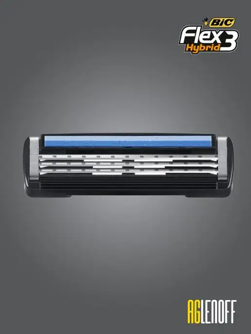 BIC Кассеты для бритья Flex 3 Hybrid сменные лезвия 8 шт, 8 шт, фото 6