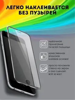 Защитное стекло на Iphone 6S ; 7 ; 8 ; SE 2020 Apple Trend Place. Цвет прозрачный, белый. Вид 4.