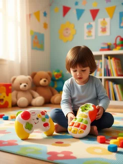 Детский игровой набор музыкальный телефон и джойстик