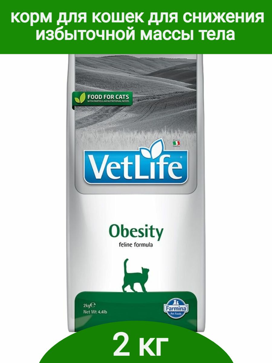 Фармина Обесити. Farmina obesity для кошек внутри. Корм Farmina 2 кг лечебный для похудения. Vet Life obesity 1кг.