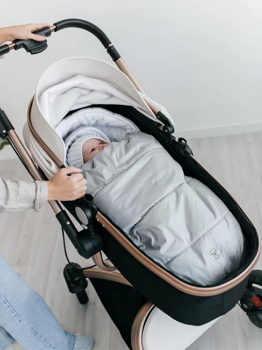TEDYSLEEP Конверт на выписку новорожденного зима осень, серый