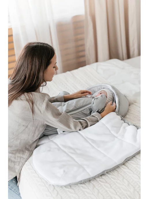 TEDYSLEEP Конверт на выписку новорожденного зима осень, серый, фото 3