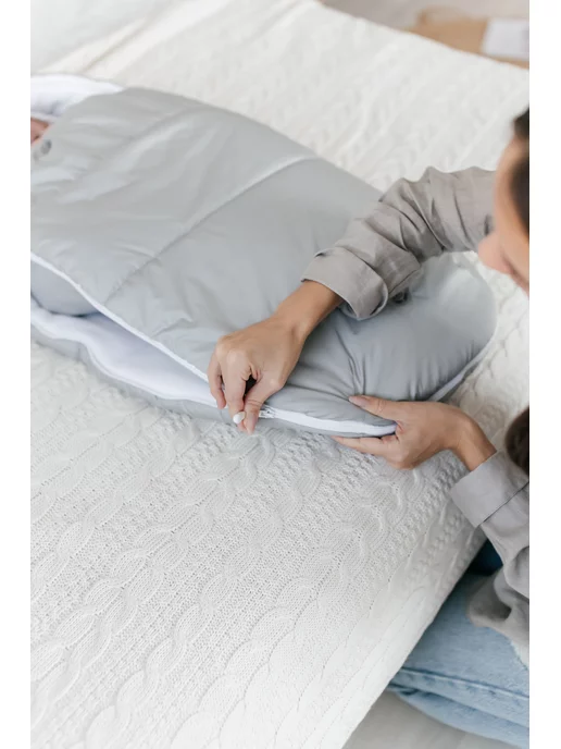TEDYSLEEP Конверт на выписку новорожденного зима осень, серый, фото 4