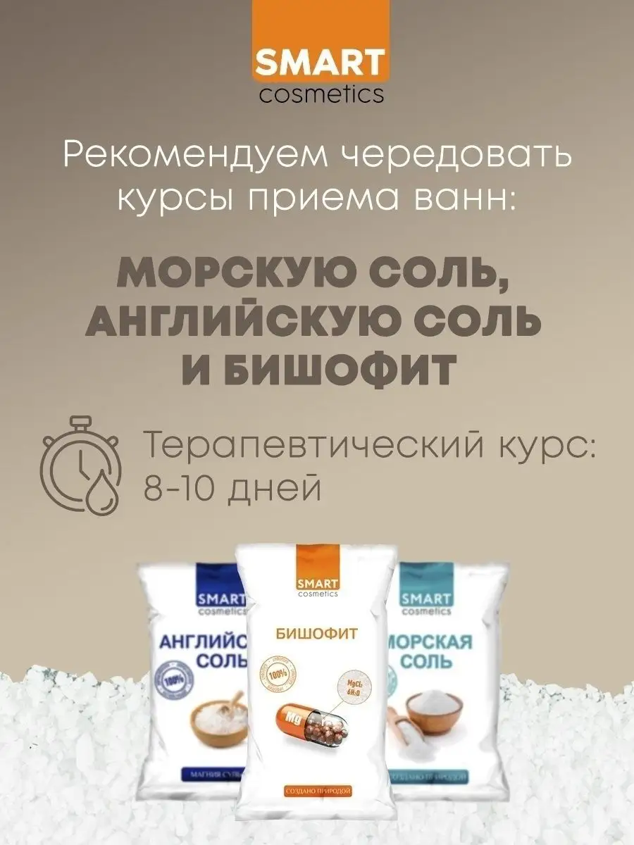 Бишофит магниевая соль для ванны и душа 10кг Smart Cosmetics 43504769  купить за 1 413 ₽ в интернет-магазине Wildberries