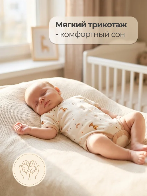 Эскимо. Боди для новорожденных, короткий рукав 2 шт, 2 шт, фото 3