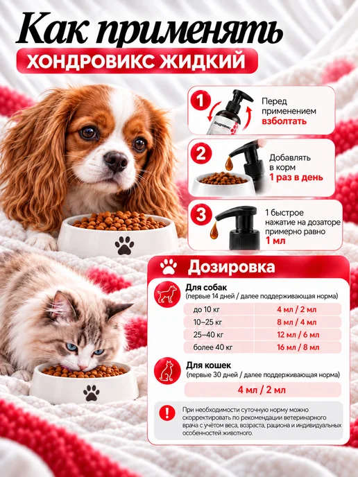 LAPVIX Глюкозамин хондроитин MSM жидкий для собак и кошек 200 мл, 200 мл, фото 6