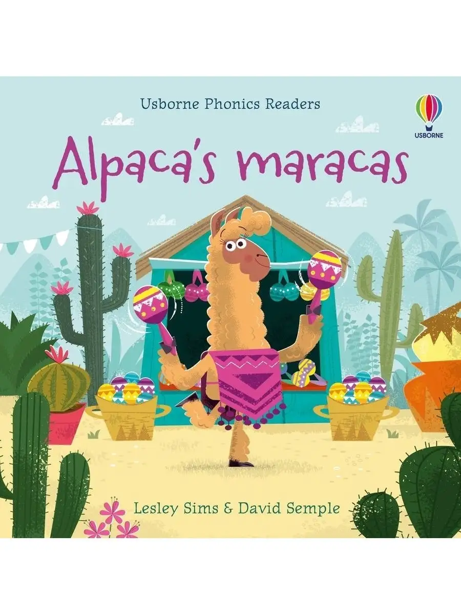 Phonics Readers Alpaca's Maracas фоникс английский книга Usborne