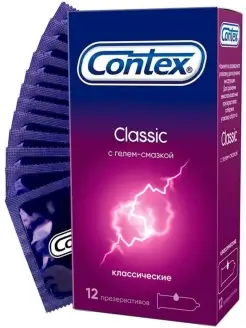 Презервативы Контекс Classic классические 12 шт Contex 43763482 купить за 486 ₽ в интернет-магазине Wildberries