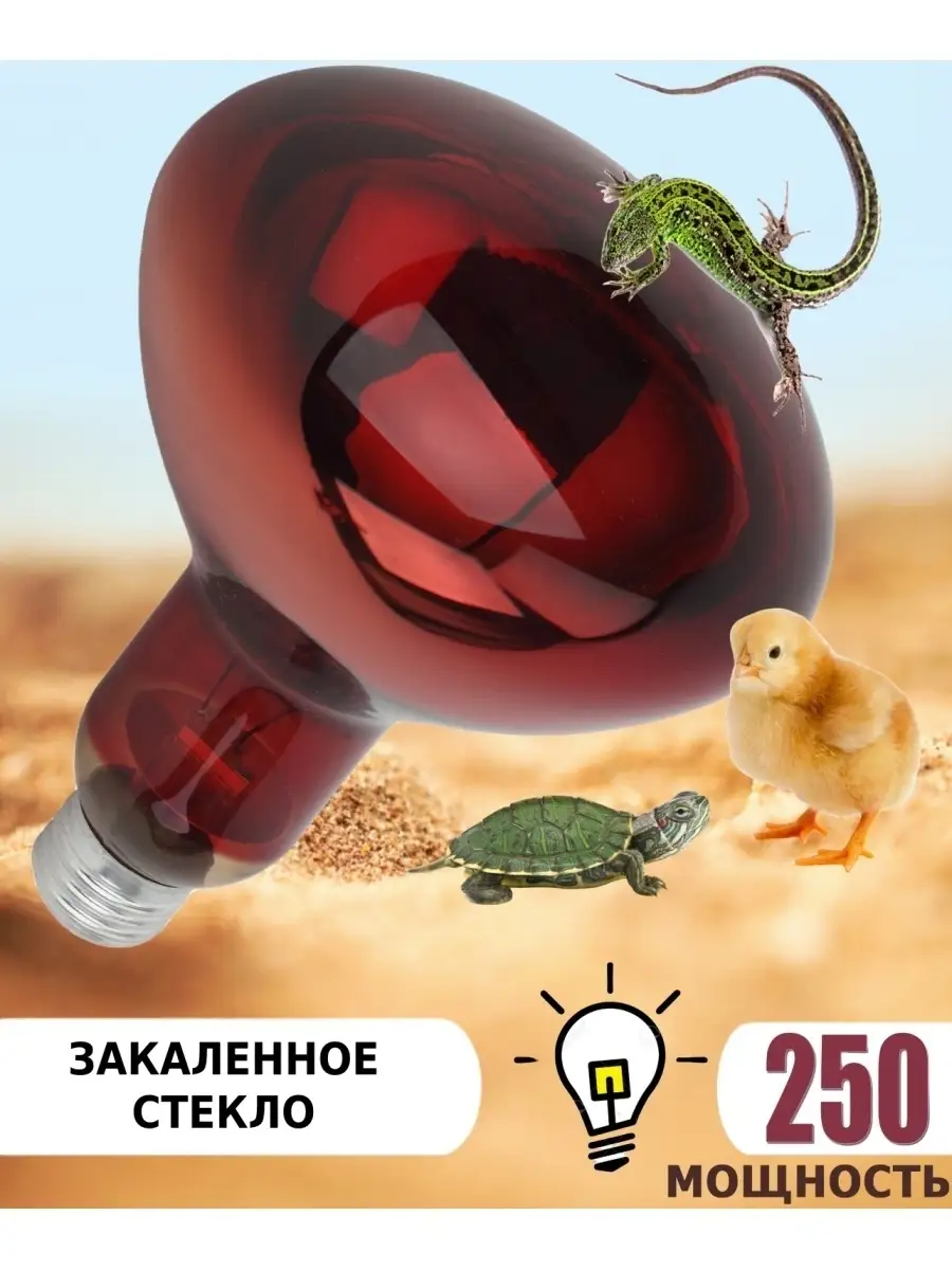 Обогреватель для цыплят с вентилятором Е27 чёрный 5-50-100W