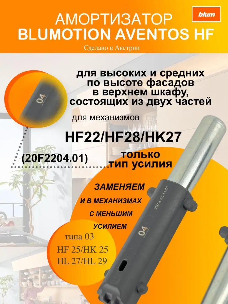 Доводчик мебельный амортизатор BLUMOTION AVENTOS HF blum 43777456 купить в  интернет-магазине Wildberries