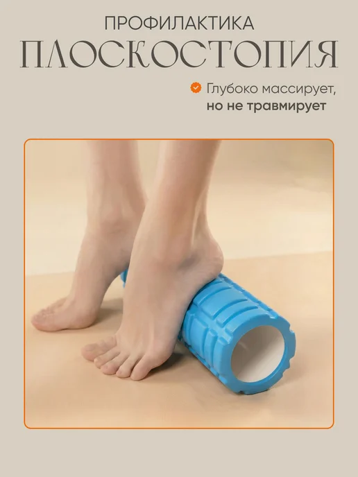 Solmax&Fitness Ролики массажные для фитнеса и йоги, голубой, фото 5