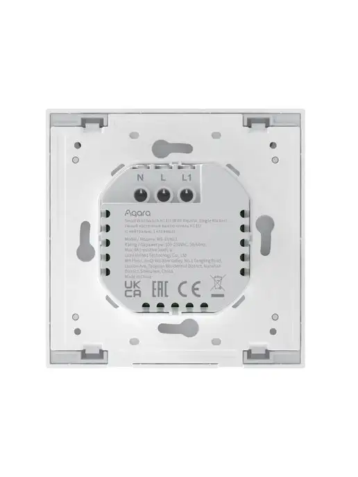 Aqara Умный выключатель с алисой, H1 WS-EUK03, белый, фото 6