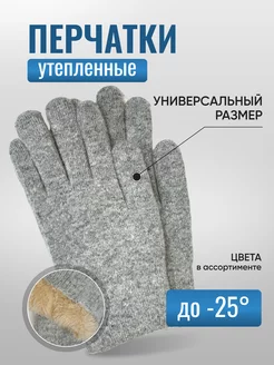 Перчатки зимние теплые с мехом внутри ShabbaHands 43849776 купить за 443 ₽ в интернет-магазине Wildberries