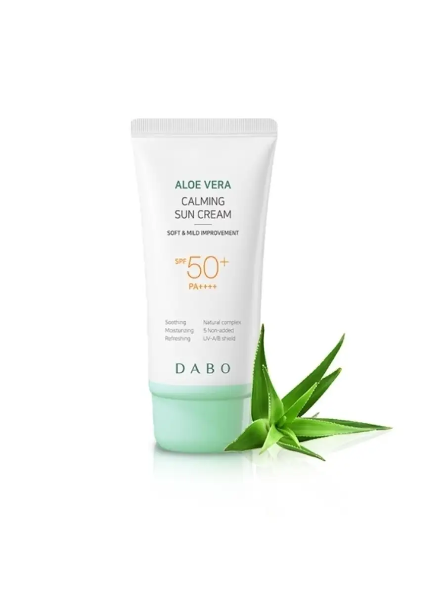 Солнцезащитный крем для лица DABO ALOE VERA/Корейская  косметика/Корея/Оригинал DABO 43858887 купить в интернет-магазине  Wildberries