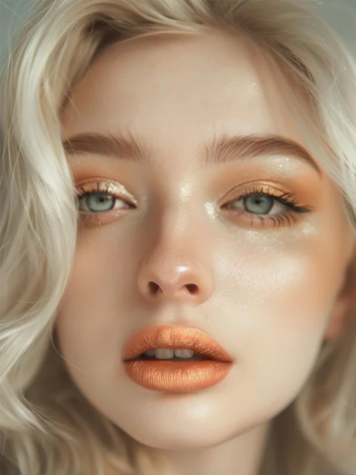 Revolline Помада для губ увлажняющая Beauty, оранжевый, фото 3