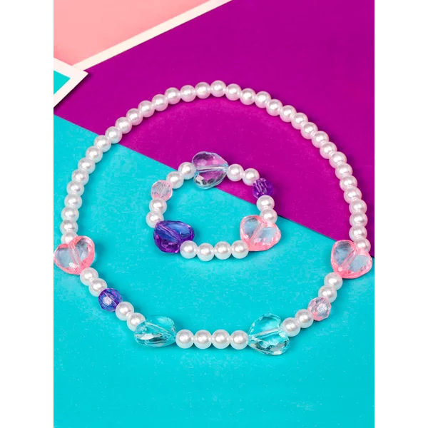 Набор детских украшений бусы и браслет