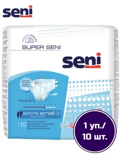 Подгузники для взрослых Super extra small 10 шт. уп Seni 43873286 купить за 552 ₽ в интернет-магазине Wildberries