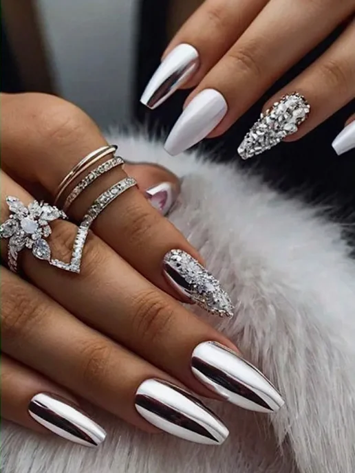 TOP FINGERS Зеркальная втирка для маникюра набор 3 шт Металлик, 3 шт, фото 5