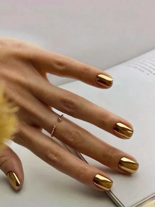 TOP FINGERS Зеркальная втирка для маникюра набор 3 шт Металлик, 3 шт, фото 6