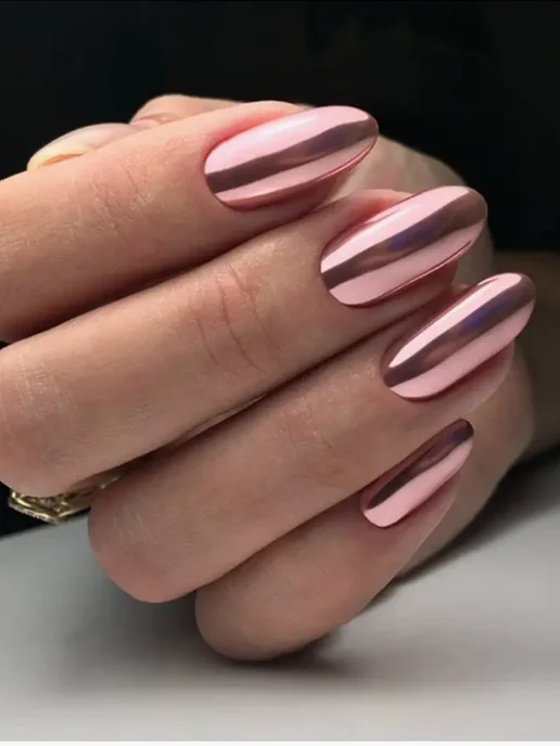 TOP FINGERS Зеркальная втирка для маникюра набор 3 шт Металлик, 3 шт, фото 7
