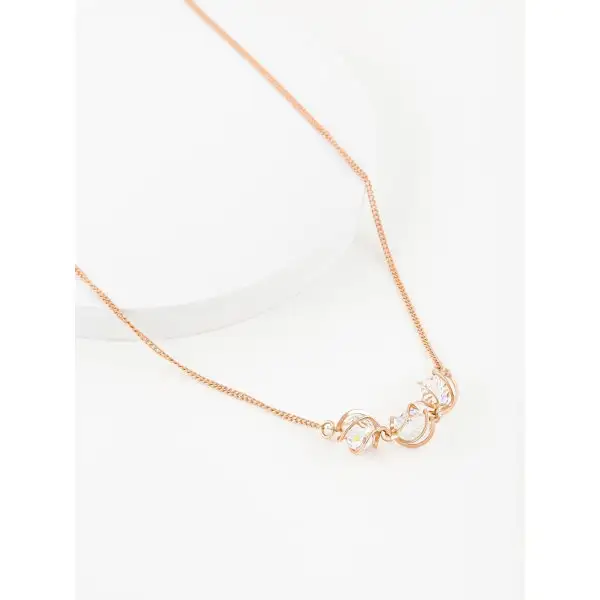 Ювелирное колье Swarovski Цепь золотая 585