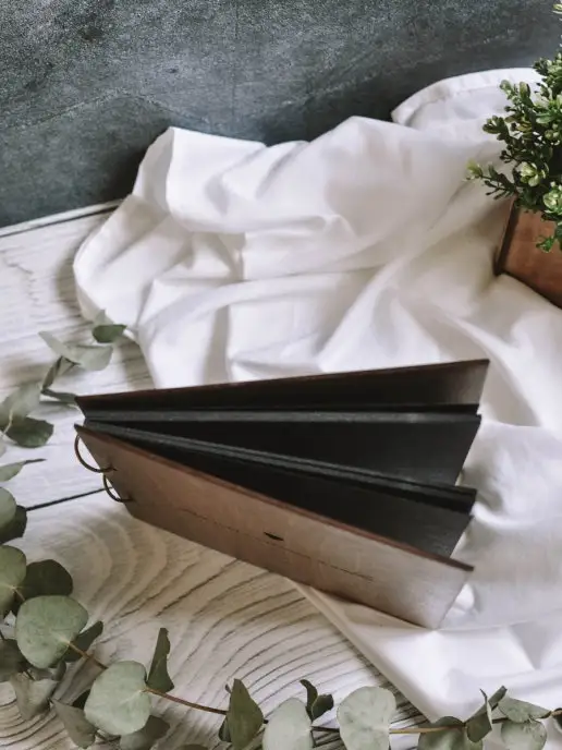 kanwood Гостевая книга, книга для пожеланий на свадьбу, серый, фото 3