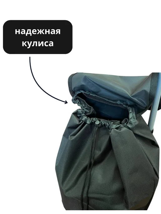 Mon Ami RB Сумка-тележка хозяйственная на колесах, черный, в упаковке 1,8 кг, фото 4