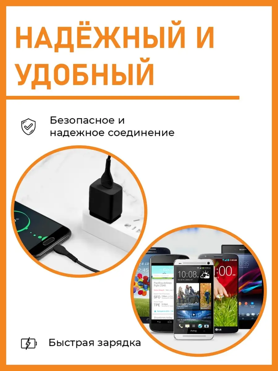 USB зарядное устройство для телефона Android, кабель Micro usb, адаптер,  блок, зарядка в машину I-Revive 43949057 купить за 529 ₽ в  интернет-магазине Wildberries