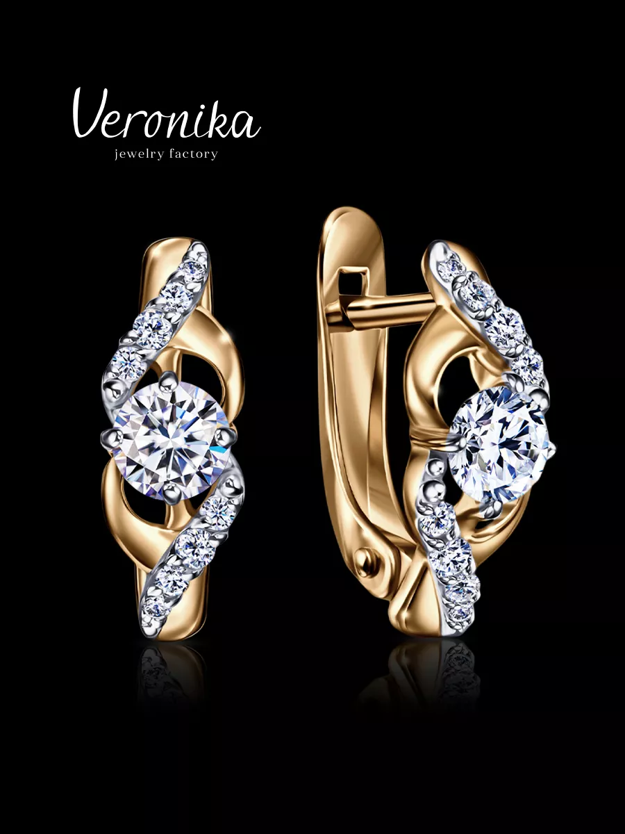 Veronika jewelry factory Серьги серебро 925 пробы подарок