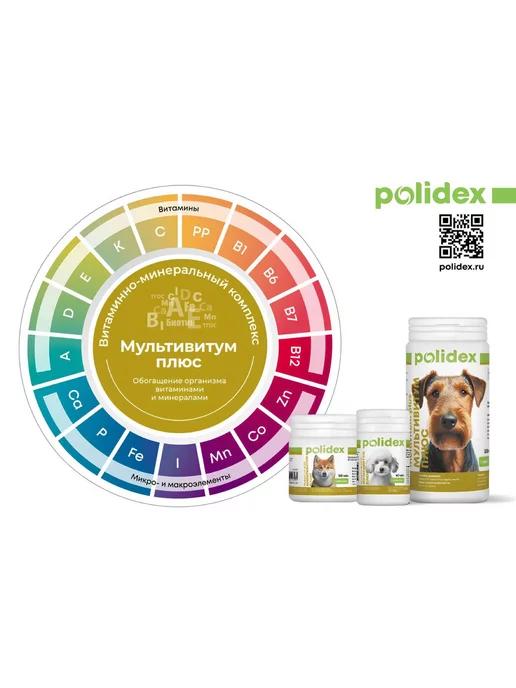 polidex Витамины для собак Multivitum plus, вариант, фото 3