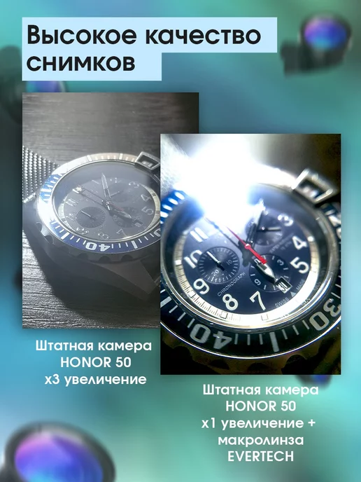 Evertech Макролинза, линза для телефона с фишай, вариант, фото 5