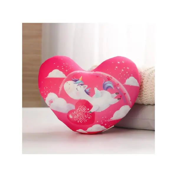 Игрушка антистресс, Мялка "Люблю тебя", сердце, единорожек