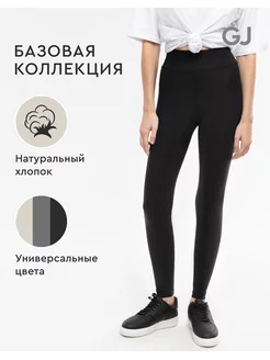 Чёрные базовые леггинсы из трикотажа Gloria Jeans 44051625 купить за 225 ₽ в интернет-магазине Wildberries