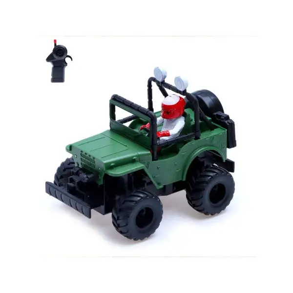 Джип радиоуправляемый "Армия", работает от батареек