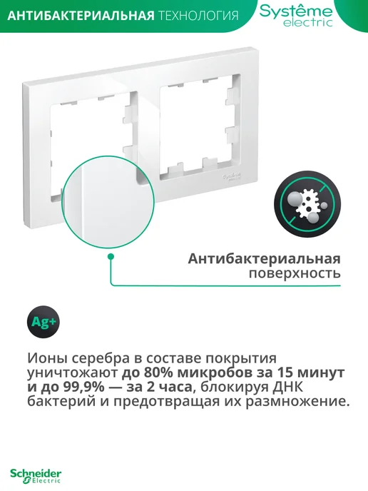 Systeme Electric Четырехместная рамка для розеток и выключателей 4-постовая, вариант, фото 4
