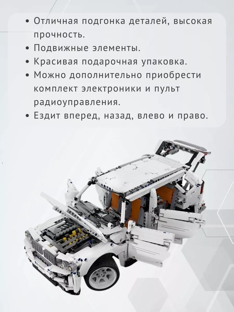 Конструктор 3D машина BMW G5 (2208 деталей) CaDA 44150161 купить в  интернет-магазине Wildberries