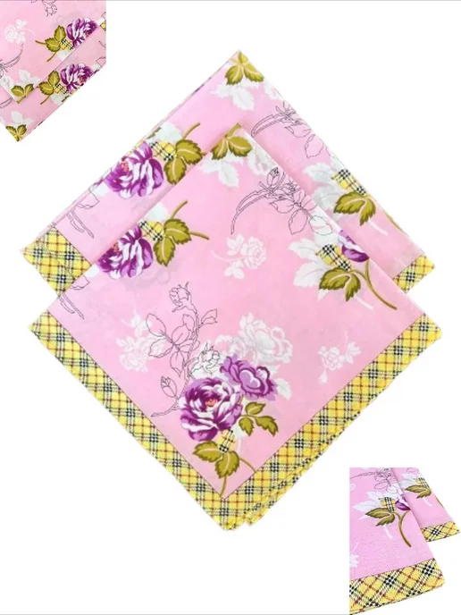 Lapastel Набор носовых платков 3 шт 40х40 см хлопок карманные, 43x43 см, 2 шт, фото 2