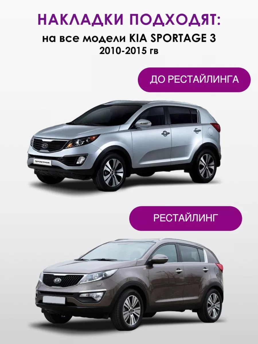 Накладки на крепления сидений для Kia Sportage 3 AO Plast 44207499 купить  за 485 ₽ в интернет-магазине Wildberries