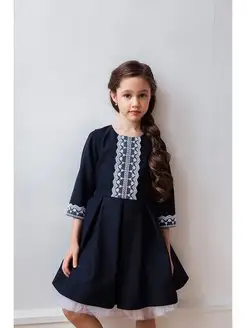 Школьное нарядное повседневное платье Ellie_by_RinaKutz 44236935 купить за 1 846 ₽ в интернет-магазине Wildberries
