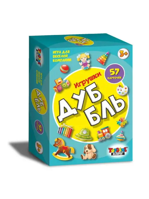 TopGame Игра для весёлой компании ДуББль или УНО, голубой