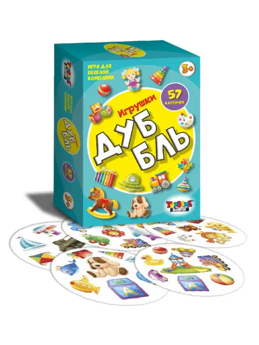 TopGame Игра для весёлой компании ДуББль или УНО, голубой, фото 2