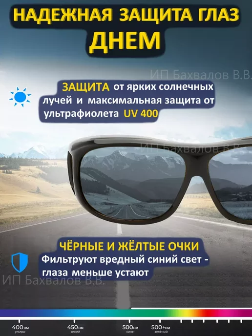 Royal Vision Очки антибликовые для водителя, рыбалки, антифары, вариант, фото 2