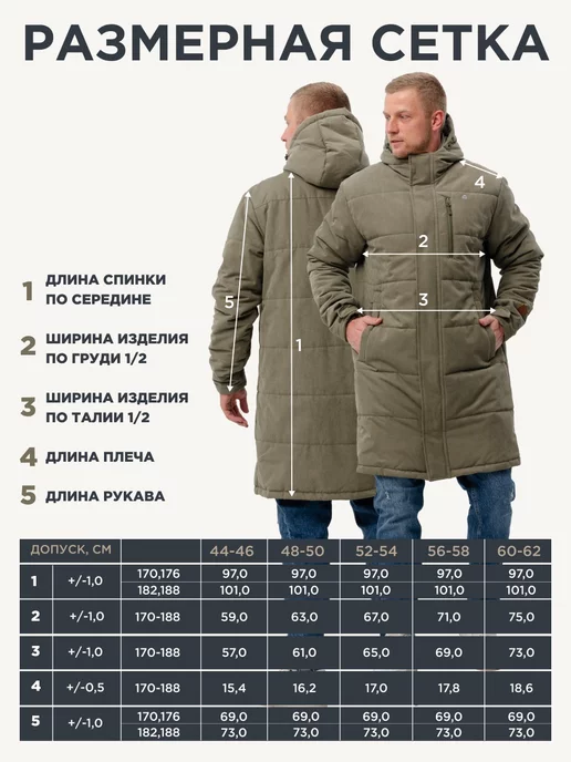 CosmoTex Парка зимняя с капюшоном удлиненная, вариант, фото 2