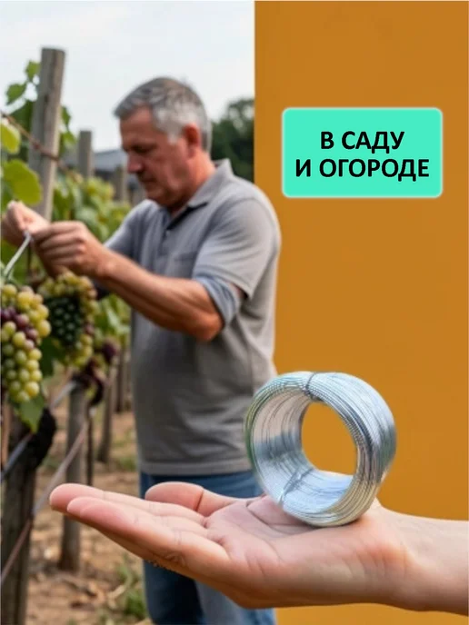 Проволока оцинкованная Проволока вязальная, серый, фото 5