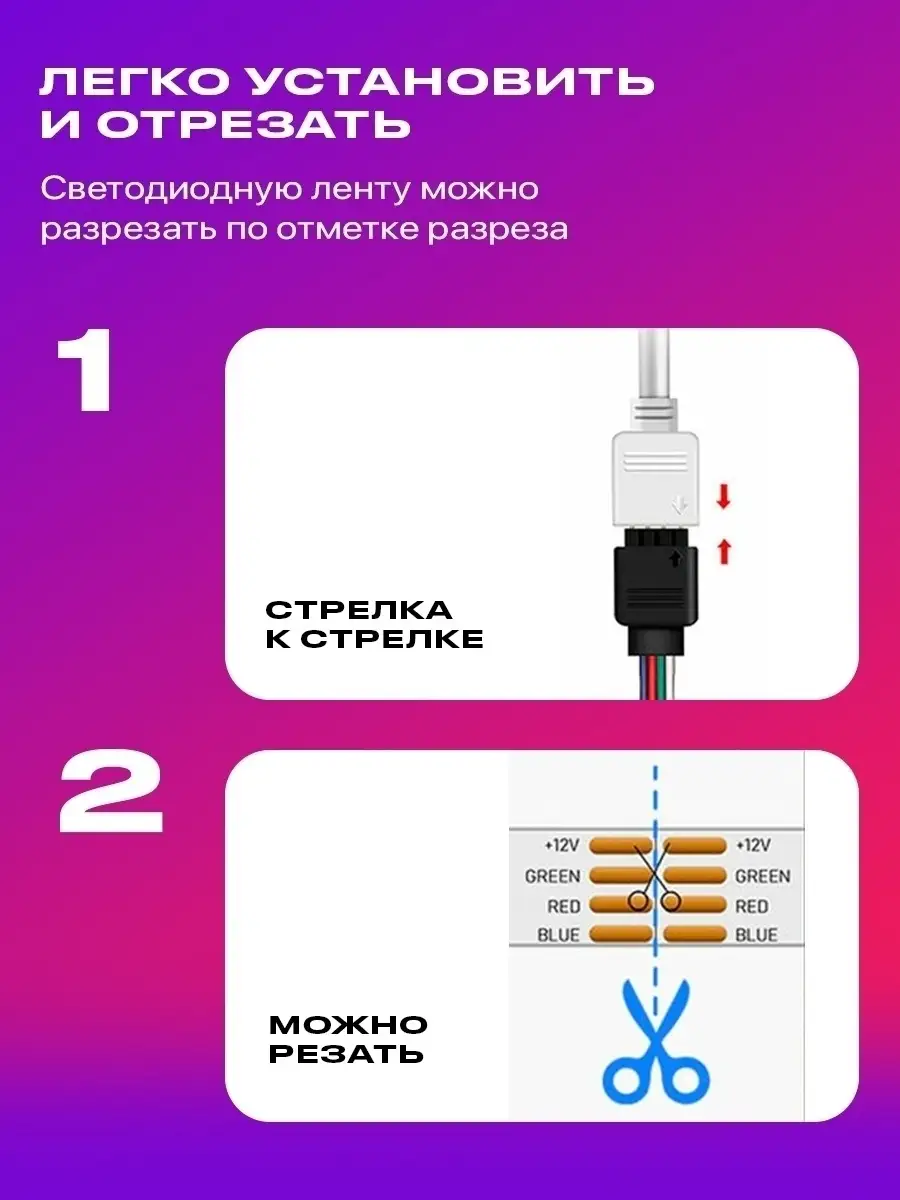 Как установить LED-ленту