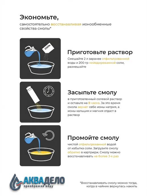 Аквадело Картридж для фильтра воды умягчающий Нептун ION-10BB, вариант, фото 7