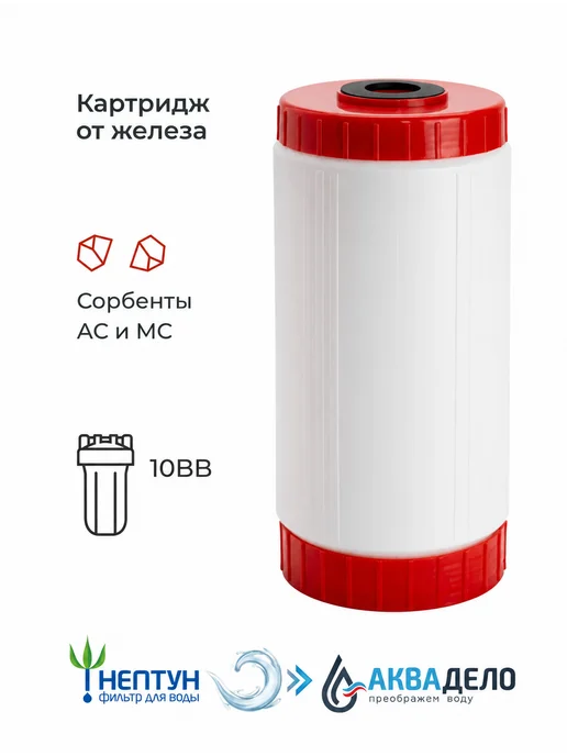 Аквадело Картридж для фильтра воды обезжелезивающий Нептун SFC-20BB, вариант